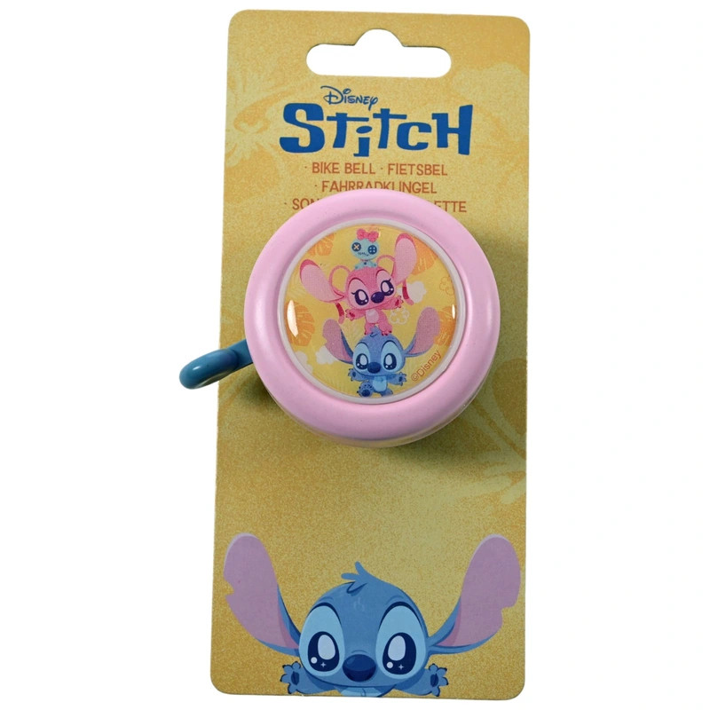Disney Stitch rózsaszín biciklicsengő – fő nézet