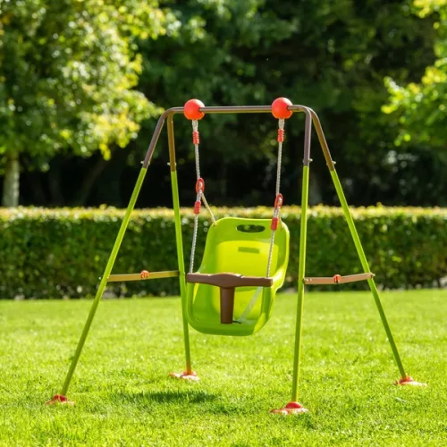 Babahinta kerettel beltéri és kültéri használatra, összecsukható, zöld