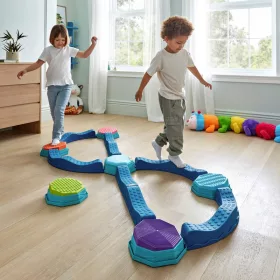   Play Factory zenélő egyensúlyozó kövek és gerendák, 12 darabos