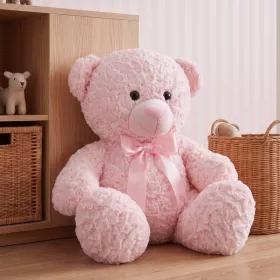 Pippa ülő plüssmaci, rózsaszín, 43 cm