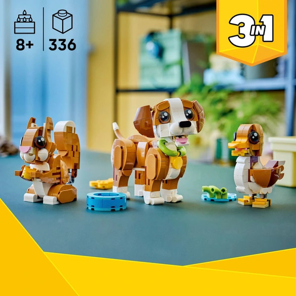 LEGO Creator Aranyos állatok: Játékos kiskutya 3 az 1-ben 31382 – alternatív kép 2