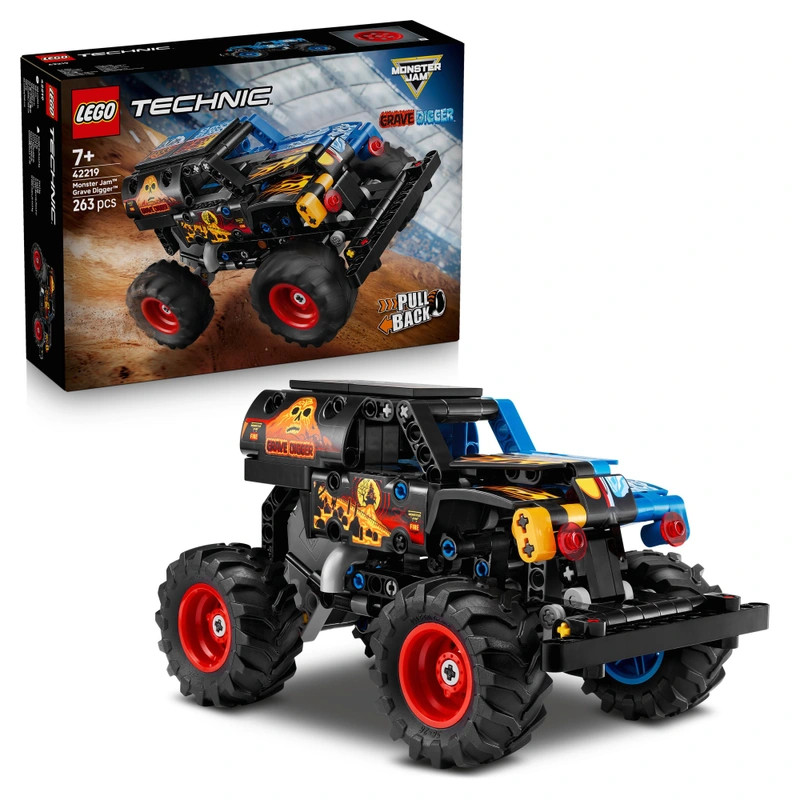 LEGO Technic Monster Jam Sírásó Tűz és Jég 42219 – fő nézet
