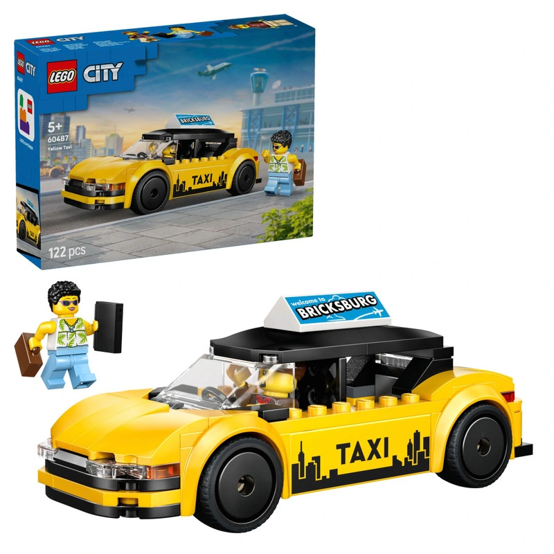 LEGO City Sárga taxi 60487 – fő nézet