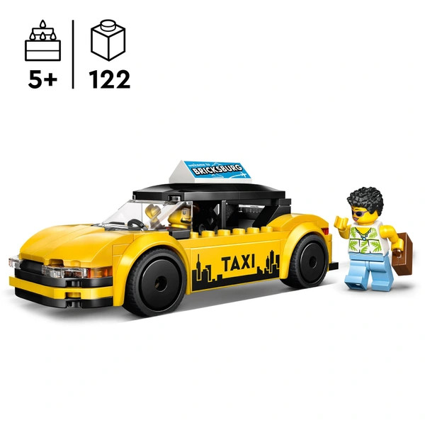 LEGO City Sárga taxi 60487 – alternatív kép 2