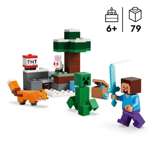 LEGO Minecraft Steve kalandja a tajgában 21583