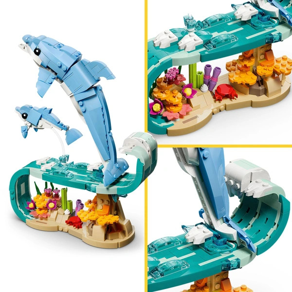 LEGO Creator Tengeri élőlények: Gyönyörű delfinek 3 az 1-ben 31385 – alternatív kép 3