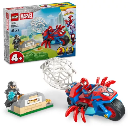 LEGO Spidey Pókember motoron az orrszarvú ellen 11206