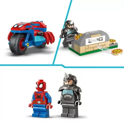 LEGO Spidey Pókember motoron az orrszarvú ellen 11206