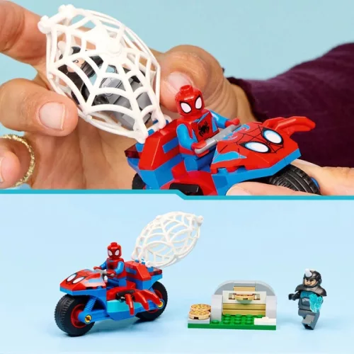 LEGO Spidey Pókember motoron az orrszarvú ellen 11206