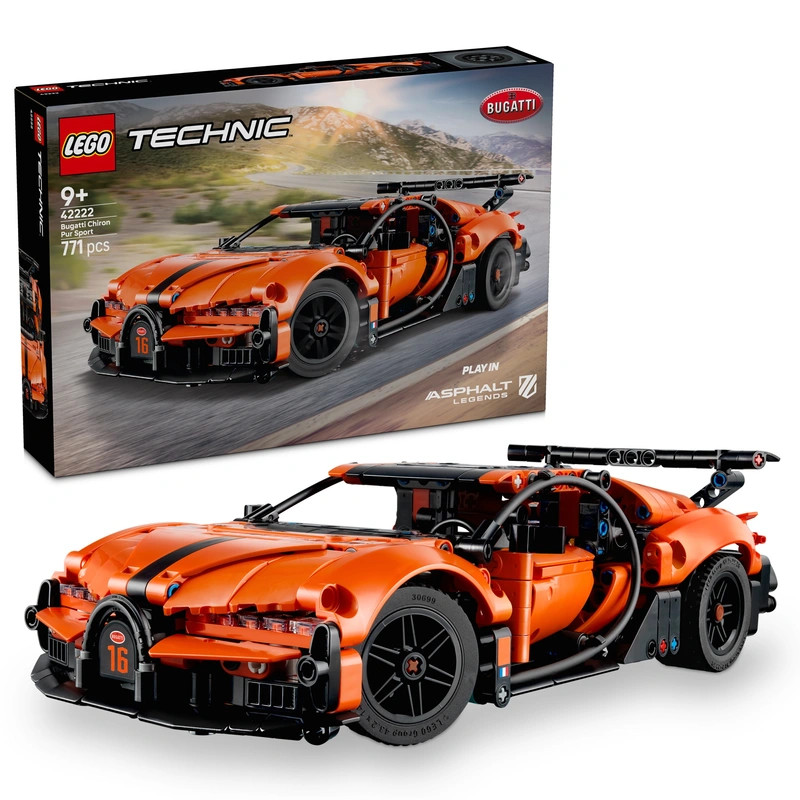 LEGO Technic Bugatti Chiron Pur Sport Hiperautó 42222 – fő nézet