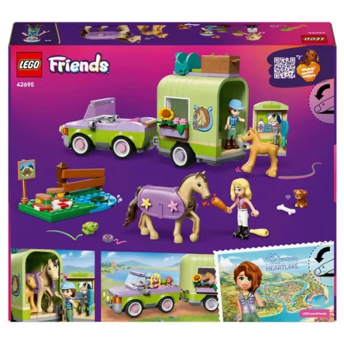 LEGO Friends Ló és csikó lószállító utánfutóval 42695