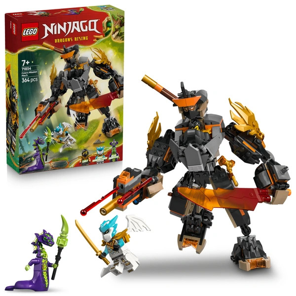 LEGO NINJAGO Cole akciórobotja és Zane sárkánya 71854 – alternatív kép 1
