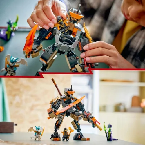 LEGO NINJAGO Cole akciórobotja és Zane sárkánya 71854