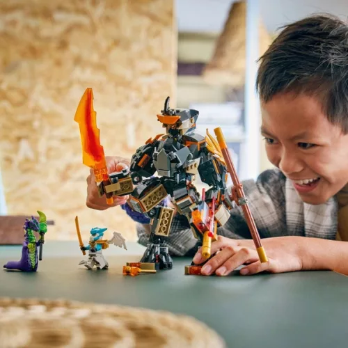 LEGO NINJAGO Cole akciórobotja és Zane sárkánya 71854