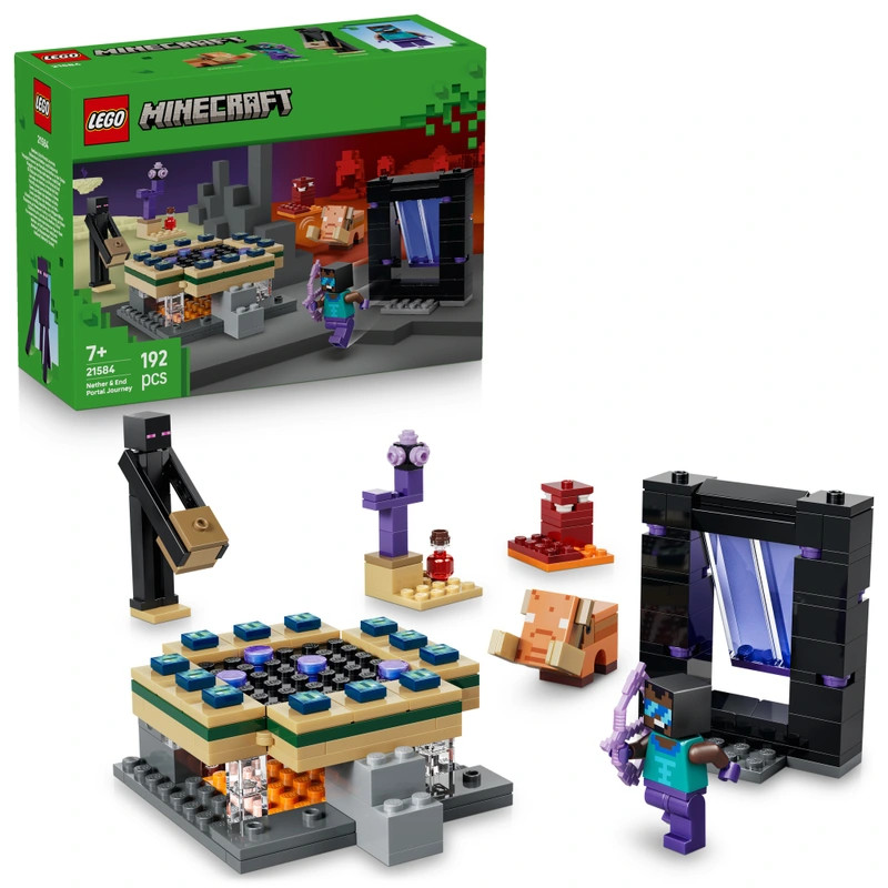 LEGO Minecraft Utazás az Alvilág és Vég Portálján keresztül 21584 – fő nézet