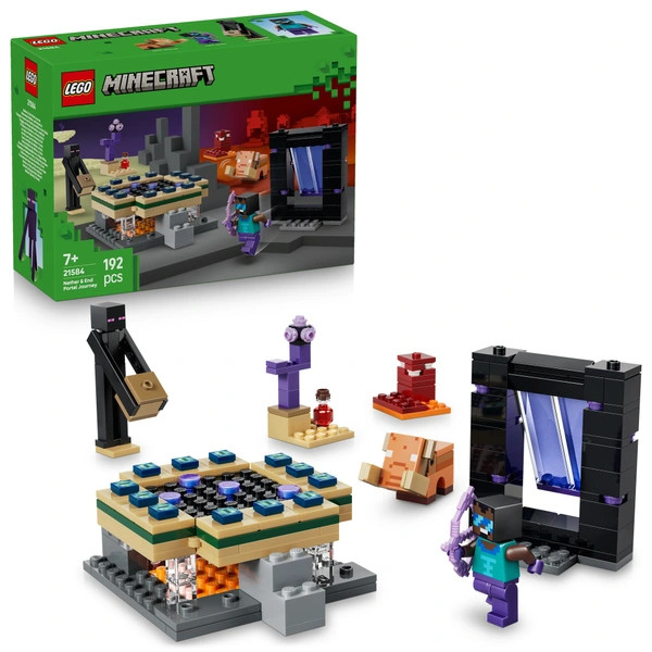LEGO Minecraft Utazás az Alvilág és Vég Portálján keresztül 21584 – alternatív kép 1