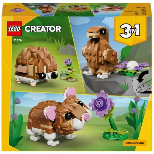 LEGO Creator Aranyos hörcsög virággal 3 az 1-ben 31376