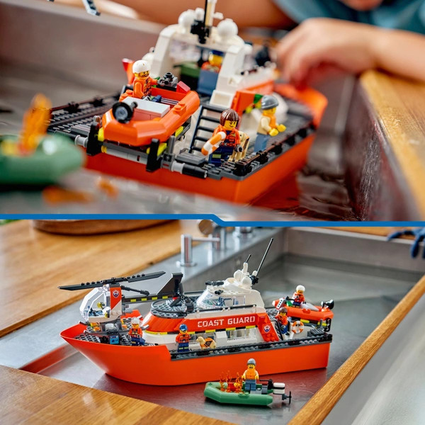 LEGO City Parti őrség mentőhajója helikopterrel 60504 – alternatív kép 3