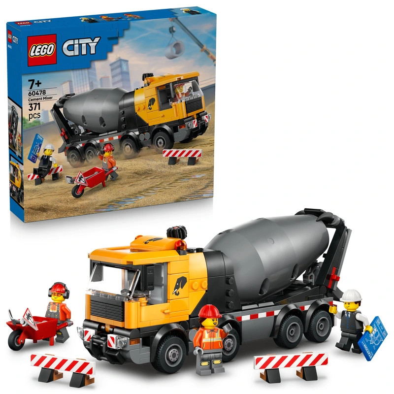 LEGO City Betonkeverő 60478 – fő nézet