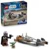 LEGO Star Wars A mandalóri és Grogu a speeder bike-jukon 75436