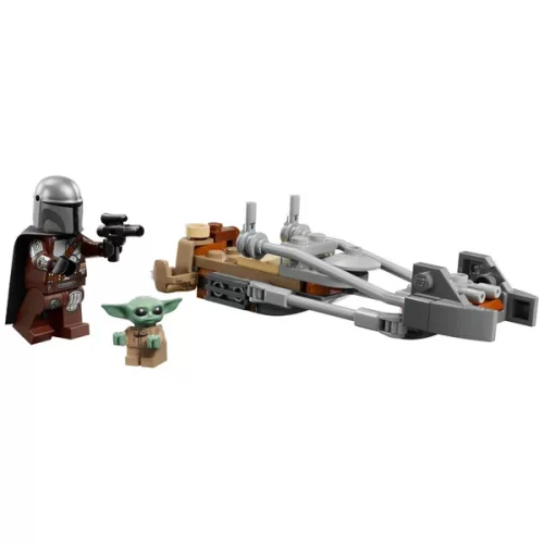 LEGO Star Wars A mandalóri és Grogu a speeder bike-jukon 75436