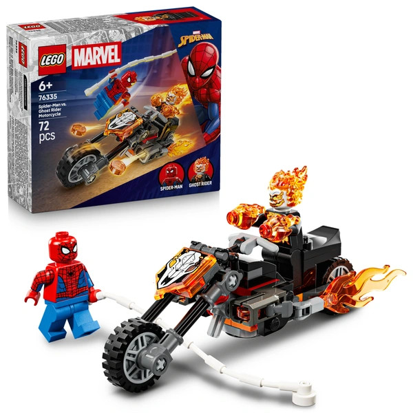 LEGO Marvel Super Heroes Pókember és Szellemlovas a motorján 76335 – alternatív kép 1