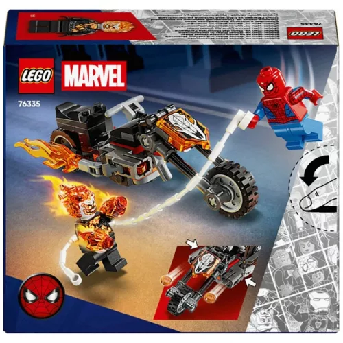 LEGO Marvel Super Heroes Pókember és Szellemlovas a motorján 76335