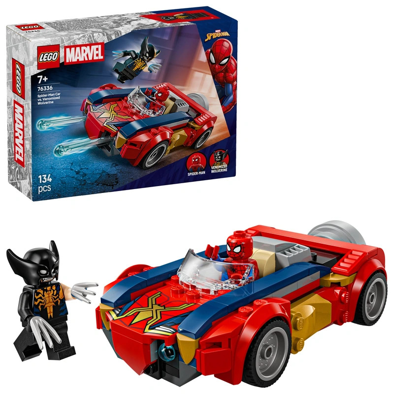 LEGO Marvel Super Heroes Pókember autója a mérgezett Rozsomák ellen 76336 – fő nézet