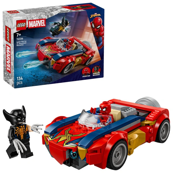 LEGO Marvel Super Heroes Pókember autója a mérgezett Rozsomák ellen 76336 – alternatív kép 1