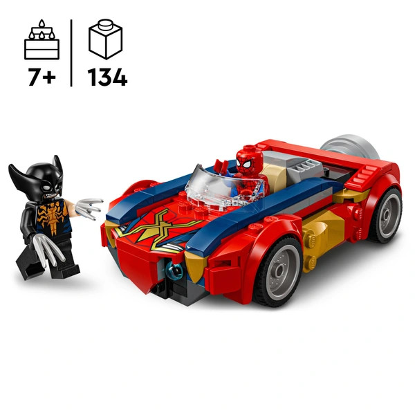 LEGO Marvel Super Heroes Pókember autója a mérgezett Rozsomák ellen 76336 – alternatív kép 2