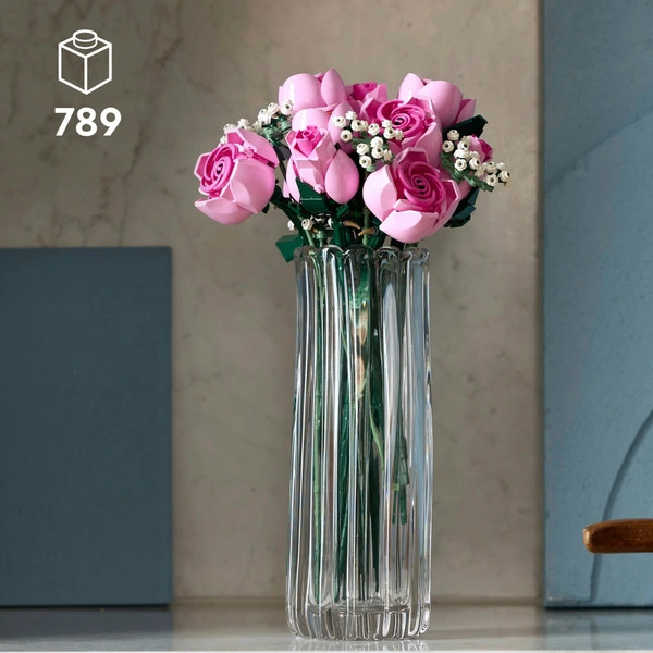 LEGO Botanicals Rózsaszín rózsacsokor 10374 – alternatív kép 2
