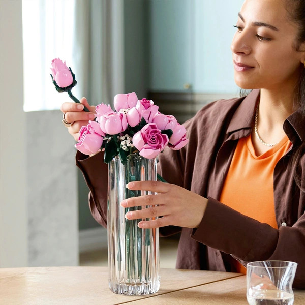 LEGO Botanicals Rózsaszín rózsacsokor 10374 – alternatív kép 3