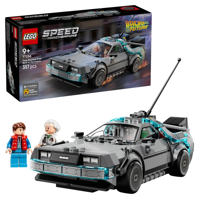 LEGO Speed ​​​​Champions Az időgép a Vissza a jövőbe című filmből 77256 – fő nézet