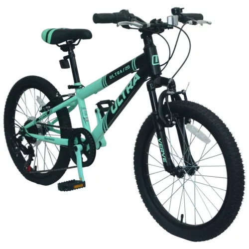 20 colos Verve Ultra Mountainbike, fekete/türkiz
