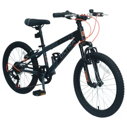 20 colos hegyikerékpár Verve Ultra gyerek kerékpár fekete/szürke