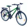 24 colos Urban Tronix StVZO Mountainbike, fekete/zöld