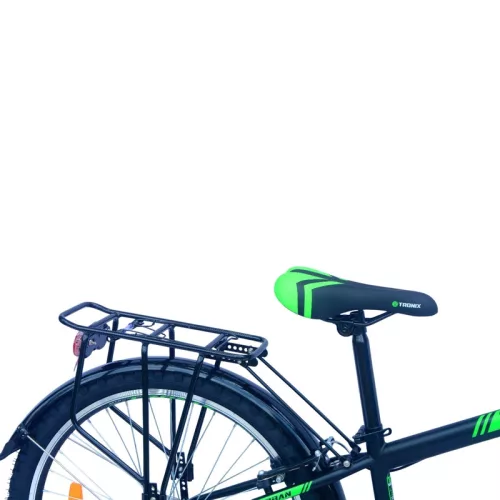 24 colos Urban Tronix StVZO Mountainbike, fekete/zöld
