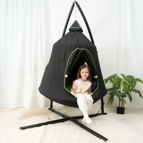 Függő fészekhinta sátorral és kerettel