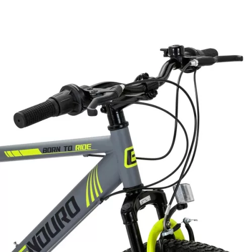 26 colos Mountain Bike Enduro kerékpár, szürke/sárga