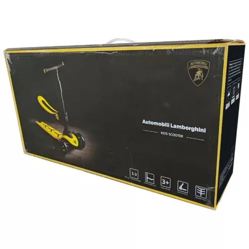 Lamborghini 2in1 összecsukható roller LED kerekekkel, sárga