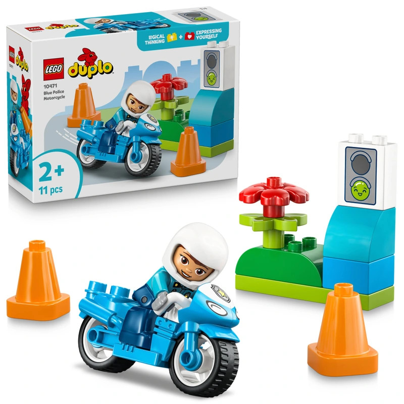 LEGO DUPLO Kék Rendőrségi Motorkerékpár 10471 – fő nézet