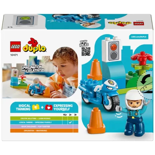LEGO DUPLO Kék Rendőrségi Motorkerékpár 10471