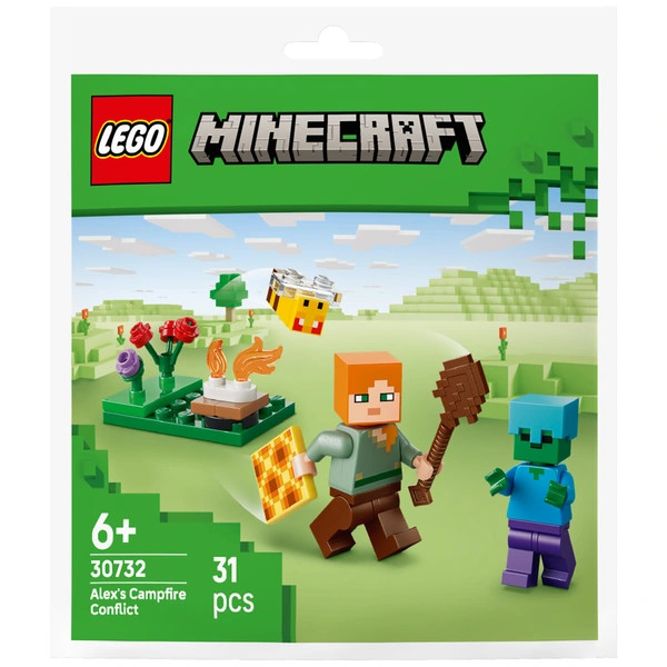 LEGO Minecraft Alex találkozása a tábortűznél 30732 – alternatív kép 1