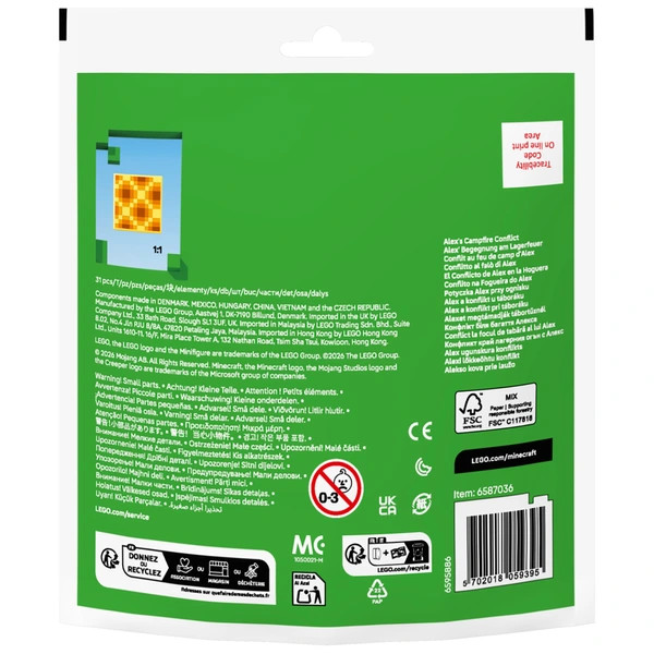 LEGO Minecraft Alex találkozása a tábortűznél 30732 – alternatív kép 3