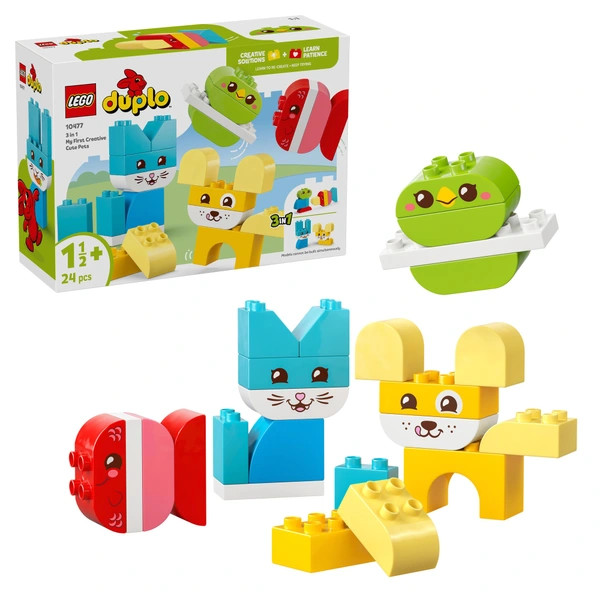 LEGO DUPLO Kreatív állatok 3 az 1-ben 10477 – alternatív kép 1