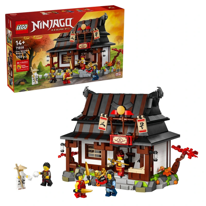 LEGO NINJAGO A Négy Fegyveres Kohó 15. évfordulója 71858 – fő nézet