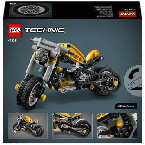 LEGO Technic Sárga motorkerékpár 42225