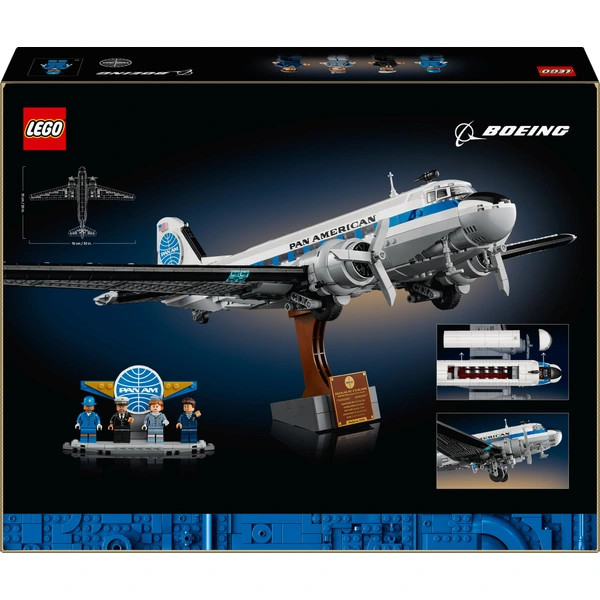 LEGO Icons Douglas DC-3 PAN AM repülőgép 11378 – alternatív kép 6