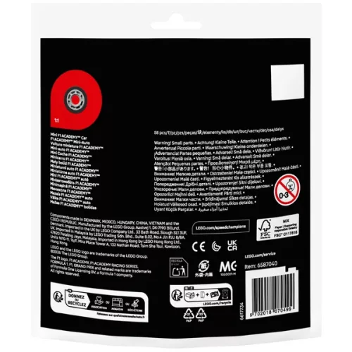 LEGO Speed ​​Champions F1 ACADEMY mini autó 30734