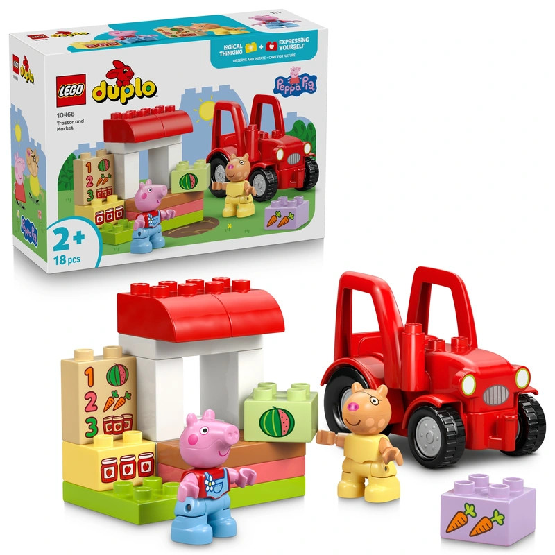 LEGO DUPLO Peppa malac Traktor és piaci árus 10468 – fő nézet